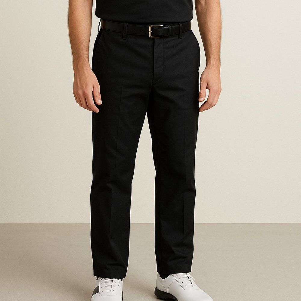 Burberry Golf Mens Black Classic Plaid pocket insert Pants Size 38